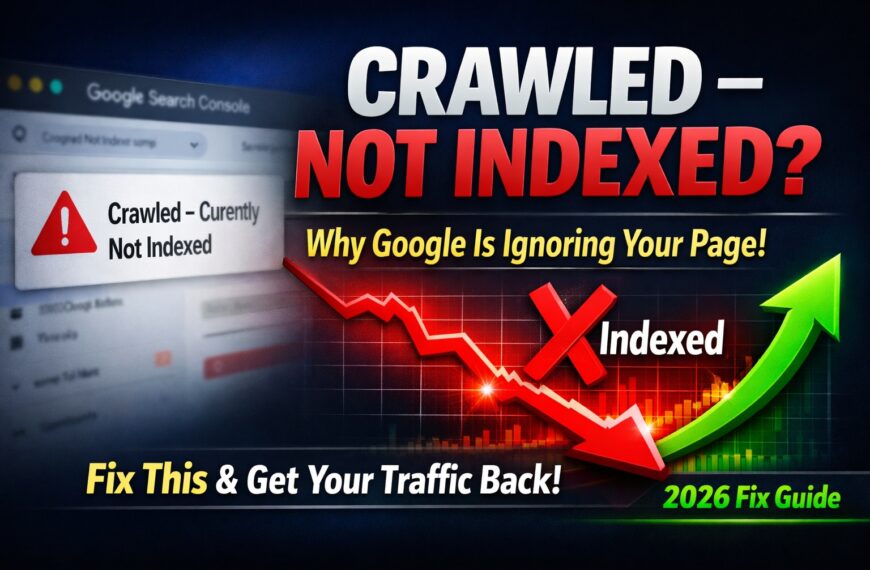 Crawled – Currently Not Indexed: What It Means & How to Fix