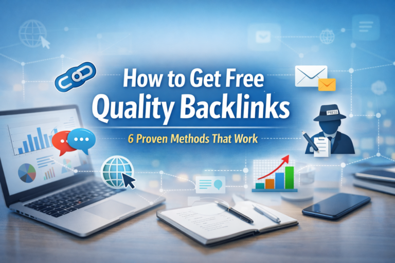 Learn how to get quality backlinks for free with 6 proven strategies. Build strong, authoritative backlinks without paying and boost your website's Google rankings.